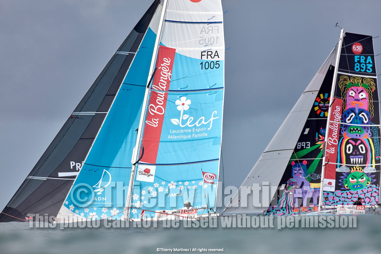 23_22449   © Thierry Martinez. LES SABLES D'OLONNE, 85 - FRANCE 25 septembre 2023.Départ MINI TRANSAT 2023. Départ du Dimanche 24 septembre retardé au Lundi 25 Sept .Les Sables d’Olonne (FRA)    Santa Cruz de la Palma ( Canaries)    St François ( Guadeloupe): 4050 NM.