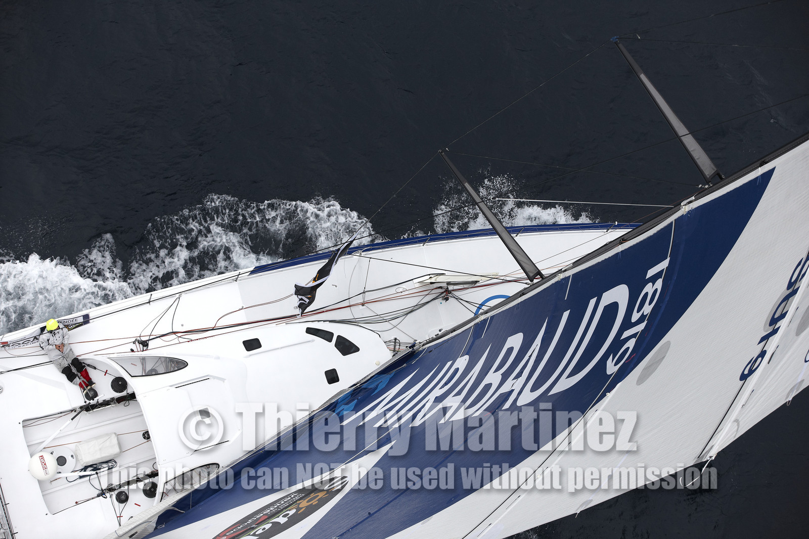 MIRABAUD  Monohull IMOCA 60, skipper Dominique Wavre (SUi)