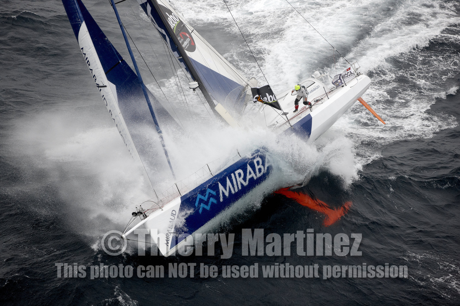MIRABAUD  Monohull IMOCA 60, skipper Dominique Wavre (SUi)