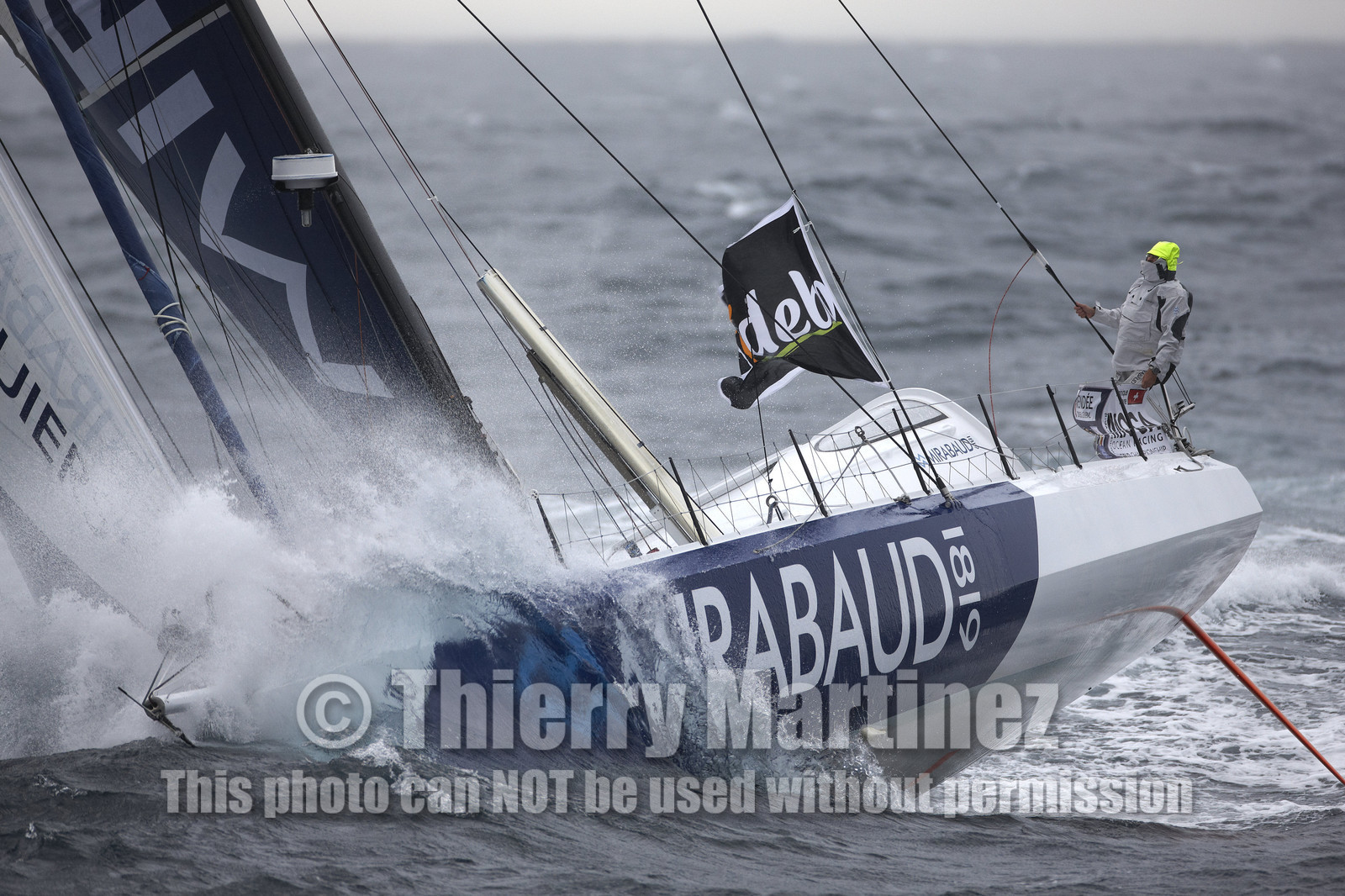 MIRABAUD  Monohull IMOCA 60, skipper Dominique Wavre (SUi)