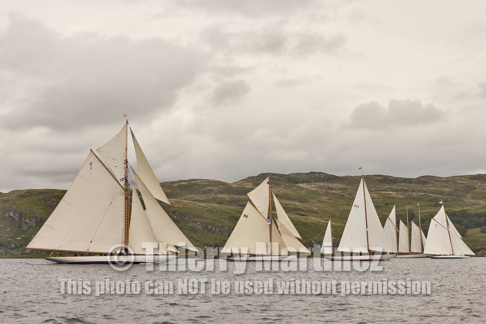 22_22324  © Thierry Martinez.FAIRLIE,SCOTLAND - UK 14th June 20222022 RICHARD MILLE FIFE REGATTA.Day 4 :ROTHESAY (ISLE OF BUTE) to PORTAVADIE.