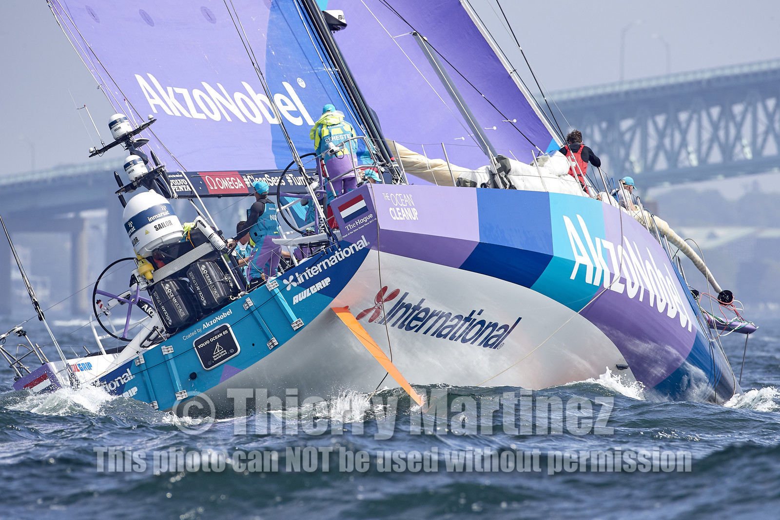 team AkzoNobel  in Volvo Ocean Race 2017-18.