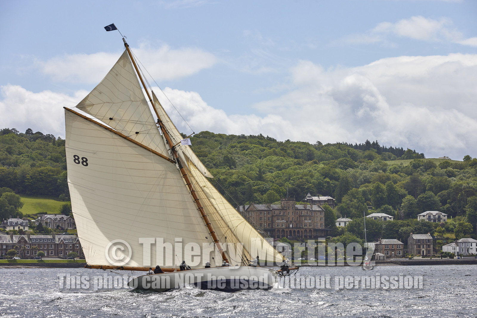 22_17006   © Thierry Martinez.FAIRLIE,SCOTLAND - UK 12th June 20222022 RICHARD MILLE FIFE REGATTA.Day 2 : LARGS to ROTHESAY