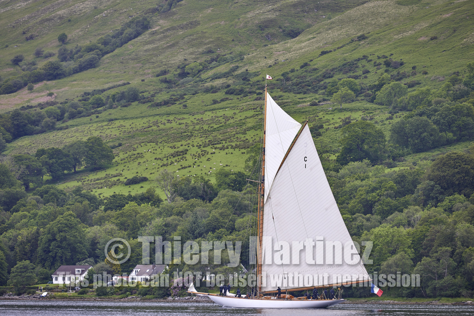 22_21630  © Thierry Martinez.FAIRLIE,SCOTLAND - UK 14th June 20222022 RICHARD MILLE FIFE REGATTA.Day 4 :ROTHESAY (ISLE OF BUTE) to PORTAVADIE.