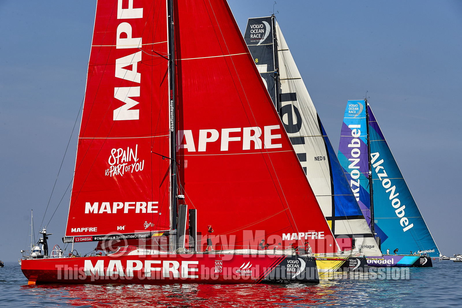 team AkzoNobel  in Volvo Ocean Race 2017-18.