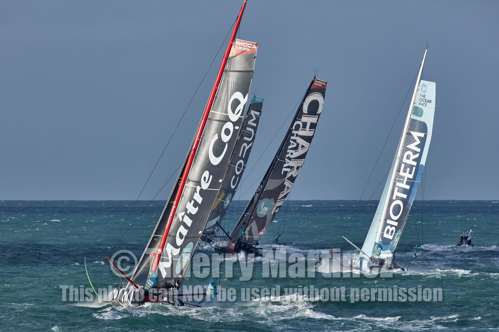 22_39099   © Thierry Martinez.DINARD, FRANCE. 9 Novembre  2022Départ de la 12éme ROUTE DU RHUM, transatlantique course à la voile en solitaire de St Malo(FRA)  à Pointe à Pitre (FRA-Guadeloupe) 3.543 milles nautiques.
