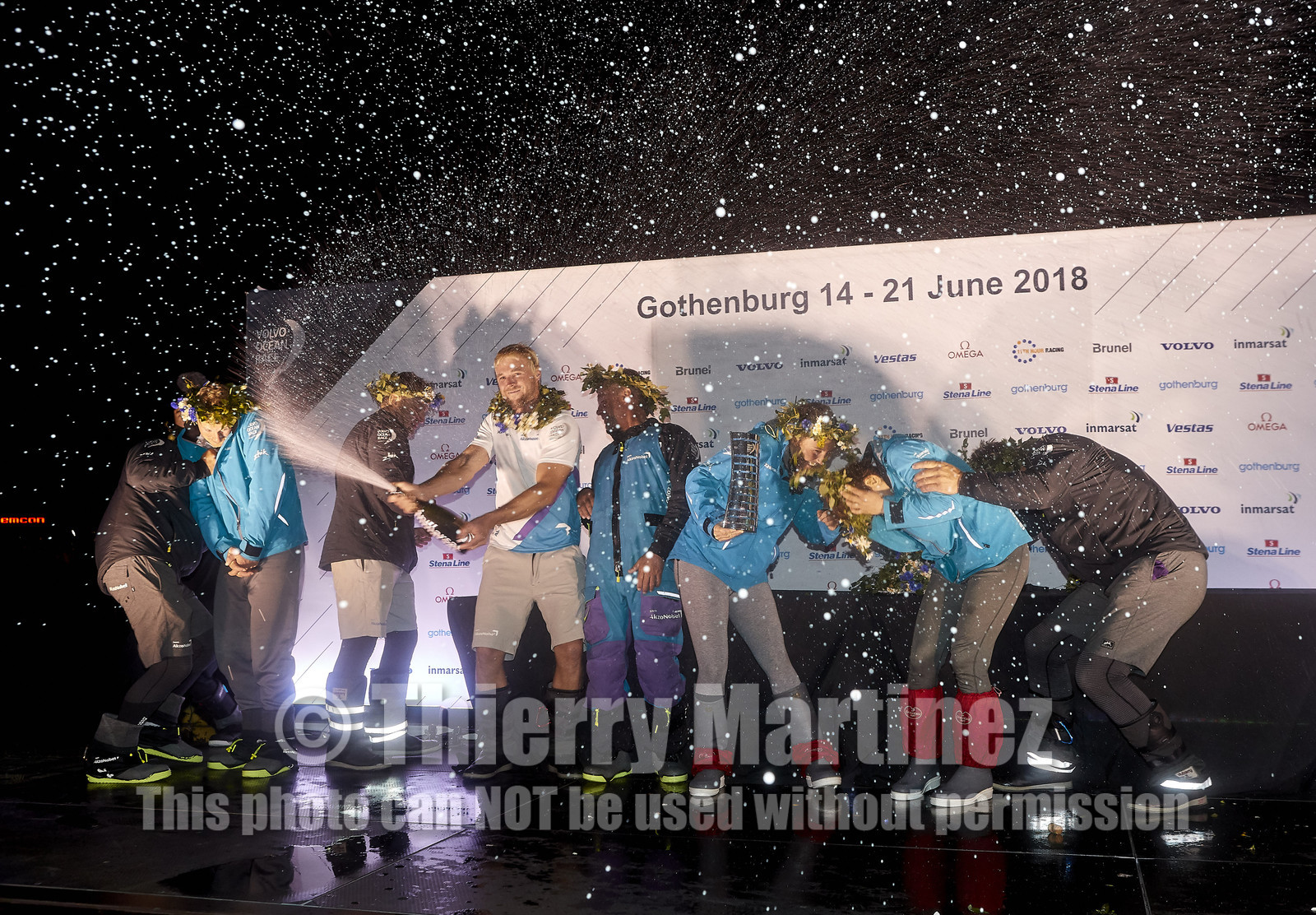 team AkzoNobel  in Volvo Ocean Race 2017-18.