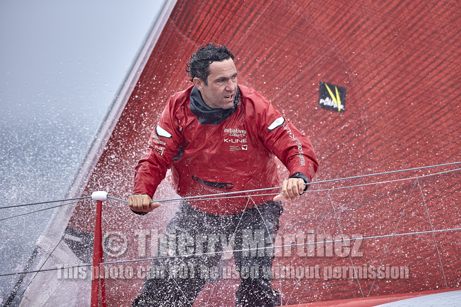 16_40261  ©Th.Martinez Sea&Co.  ILE DE GROIX - - FRANCE. 3 Août 2016. .Tanguy De Lamotte (FRA), a bord de l'IMOCA Initiatives-Coeur au large de l'Ile de Groix (FRA) en préparation du Vendée Globe 2016-17.