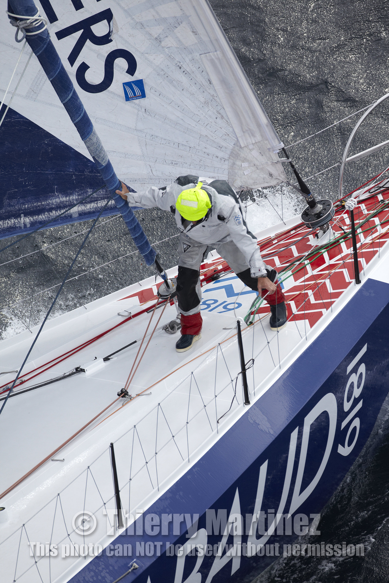 MIRABAUD  Monohull IMOCA 60, skipper Dominique Wavre (SUi)