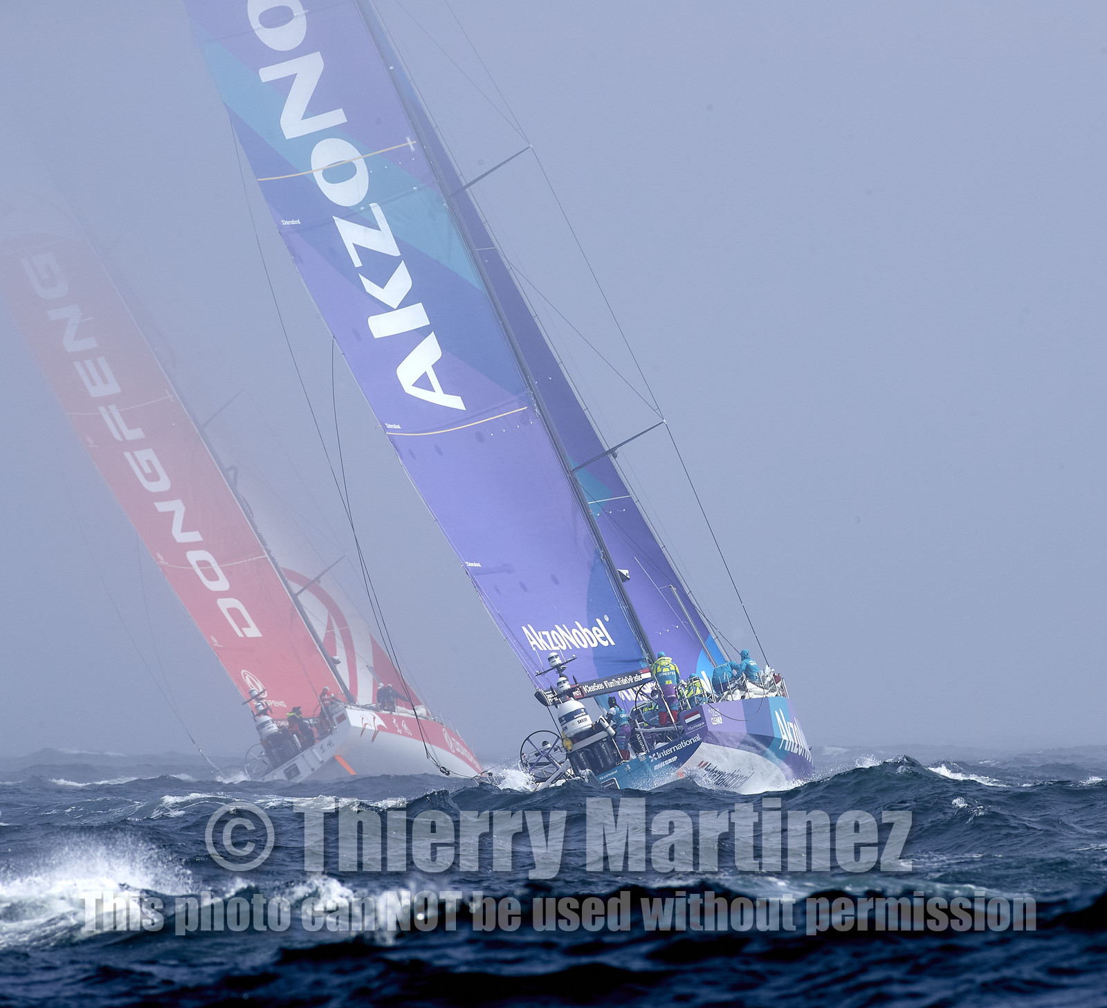team AkzoNobel  in Volvo Ocean Race 2017-18.