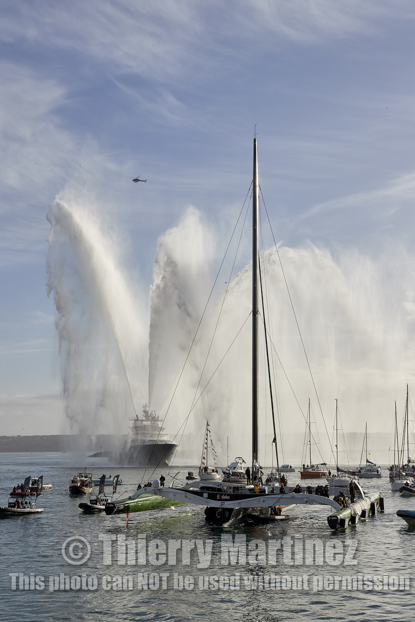 Single-handed sailing round the world record .