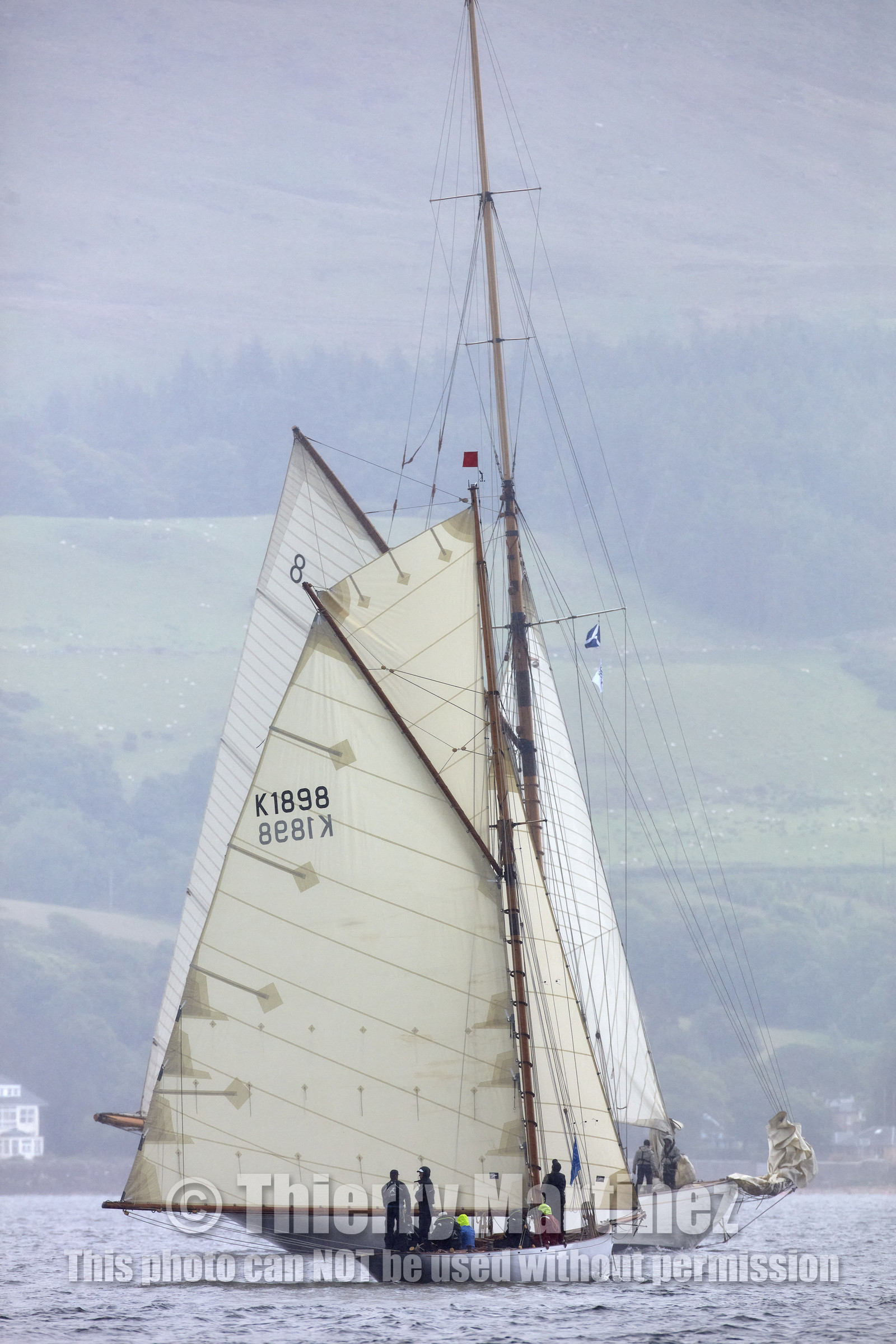 22_17006   © Thierry Martinez.FAIRLIE,SCOTLAND - UK 12th June 20222022 RICHARD MILLE FIFE REGATTA.Day 2 : LARGS to ROTHESAY