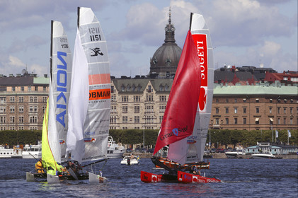 03_3265D © Th.Martinez,STOCKHOLM SWEDEN, 11 07 03-Archipelago Raid (2003) day 4. last leg start in Stockholm.