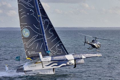 22_39921   © Thierry Martinez.DINARD, FRANCE. 9 Novembre  2022Départ de la 12éme ROUTE DU RHUM, transatlantique course à la voile en solitaire de St Malo(FRA)  à Pointe à Pitre (FRA-Guadeloupe) 3.543 milles nautiques.