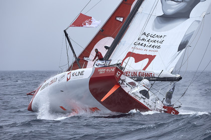 16_40158  ©Th.Martinez Sea&Co.  ILE DE GROIX - - FRANCE. 3 Août 2016. .Tanguy De Lamotte (FRA), a bord de l'IMOCA Initiatives-Coeur au large de l'Ile de Groix (FRA) en préparation du Vendée Globe 2016-17.