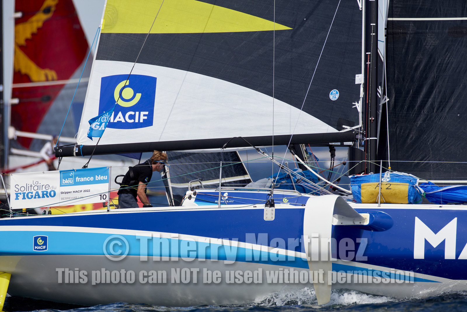 22_33127   © Thierry Martinez.PORT LA FORET, FRANCE. 28 Aout  2022.53éme édition de la Solitaire du Figaro.Départ de la 2éme étape , Port La Forêt   Royan (635NM).