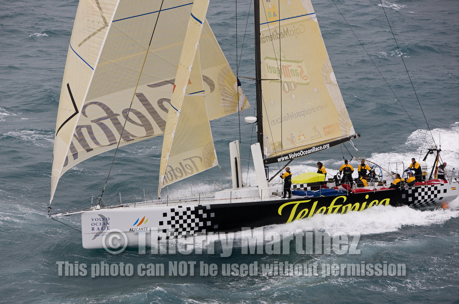 VOLVO OCEAN RACE - 2008 2009. Start Leg 1 (Alicante-ESP  Cape Town-RSA. 6500 NM).