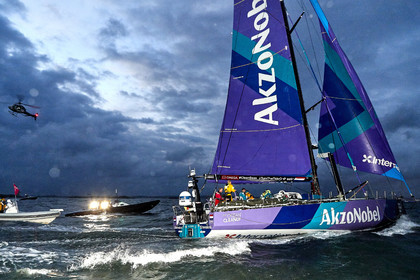 team AkzoNobel  in Volvo Ocean Race 2017-18.