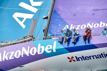 team AkzoNobel  in Volvo Ocean Race 2017-18.