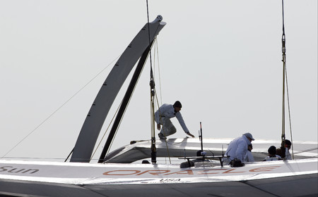 33rd  AMERICA'S CUP Valencia Spain, February 2010 - Defender:  ALINGHI (ALINGHI 5) vs Challenger : BMW Oracle Racing (USA 17)