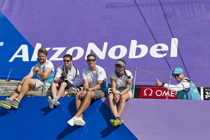 team AkzoNobel  in Volvo Ocean Race 2017-18.