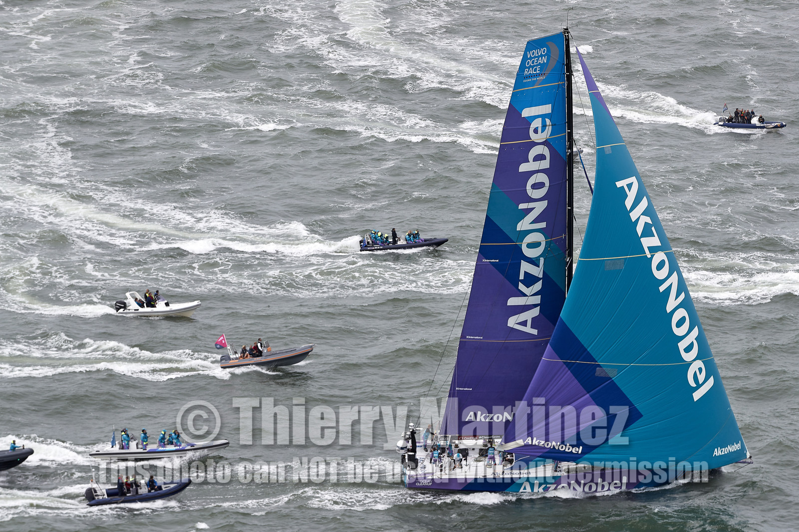 team AkzoNobel  in Volvo Ocean Race 2017-18.