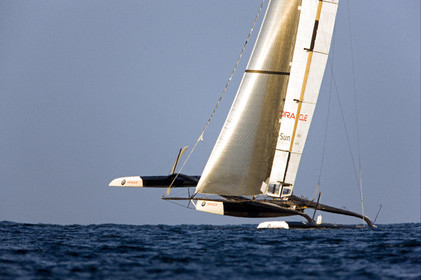 33rd  AMERICA'S CUP Valencia Spain, February 2010 - Defender:  ALINGHI (ALINGHI 5) vs Challenger : BMW Oracle Racing (USA 17)