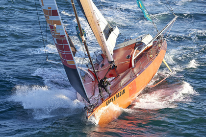 22_40439   © Thierry Martinez.DINARD, FRANCE. 9 Novembre  2022Départ de la 12éme ROUTE DU RHUM, transatlantique course à la voile en solitaire de St Malo(FRA)  à Pointe à Pitre (FRA-Guadeloupe) 3.543 milles nautiques.
