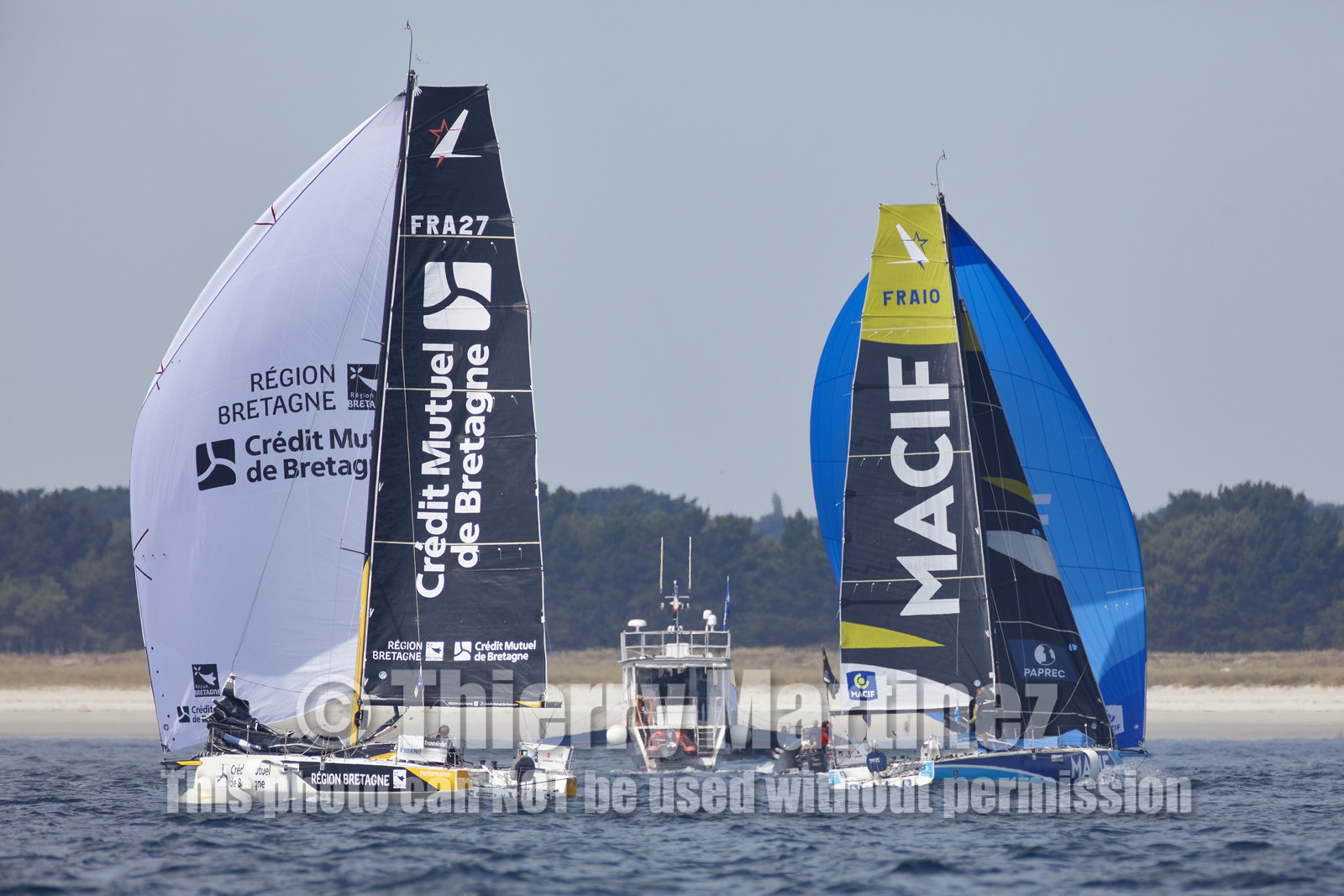 22_33349   © Thierry Martinez.PORT LA FORET, FRANCE. 28 Aout  2022.53éme édition de la Solitaire du Figaro.Départ de la 2éme étape , Port La Forêt   Royan (635NM).