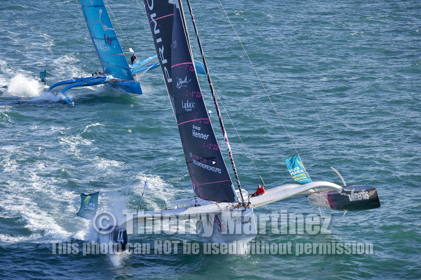 22_39759   © Thierry Martinez.DINARD, FRANCE. 9 Novembre  2022Départ de la 12éme ROUTE DU RHUM, transatlantique course à la voile en solitaire de St Malo(FRA)  à Pointe à Pitre (FRA-Guadeloupe) 3.543 milles nautiques.