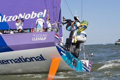 team AkzoNobel  in Volvo Ocean Race 2017-18.