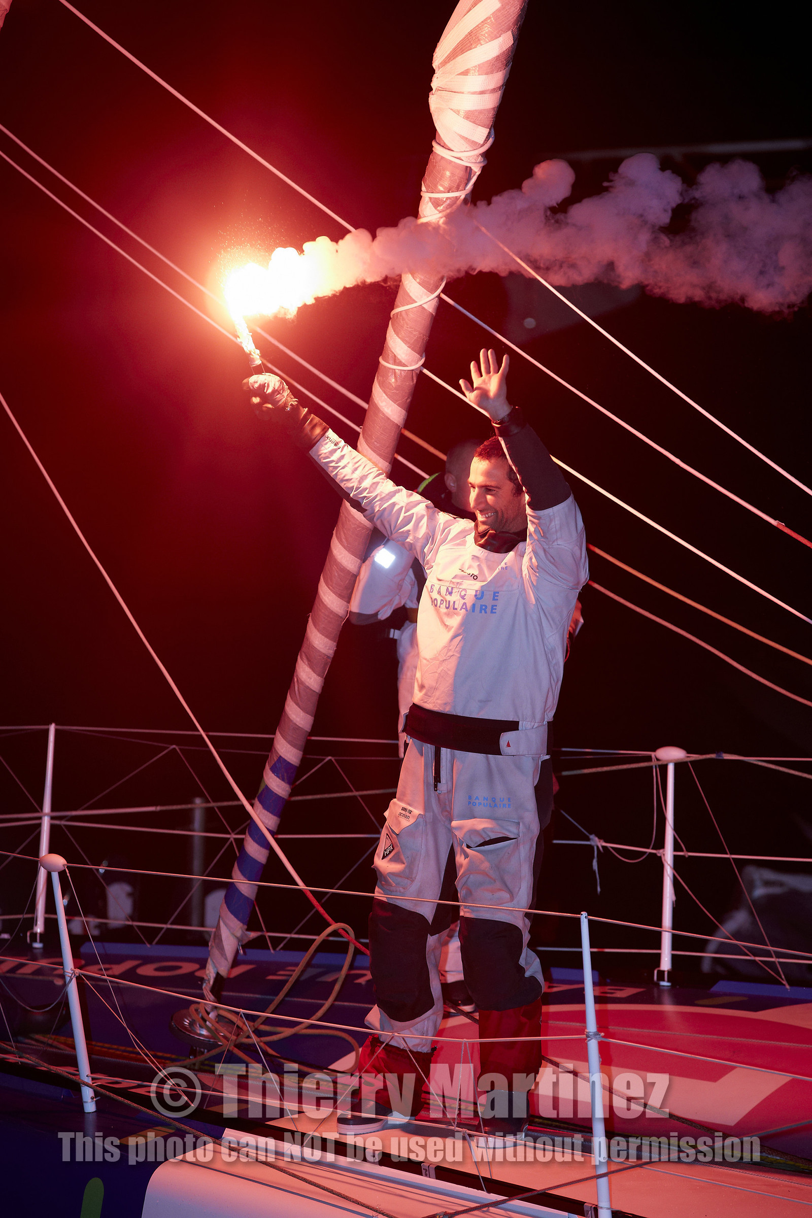 2012 13 VENDEE GLOBE. Armel Le Cleac'h (FRA) BANQUE POPULAIRE 2nd .