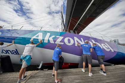 team AkzoNobel  in Volvo Ocean Race 2017-18.