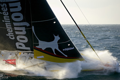 2014 BARCELONA WORLD RACE. Bernard Stamm (SUI) & Jean Le Cam (FRA) on CHEMINEES POUJOULAT