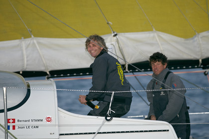 Bernard Stamm (SUI) & Jean Le Cam (FRA) winners of BWR 2014-15 on CHEMINEES POUJOULAT