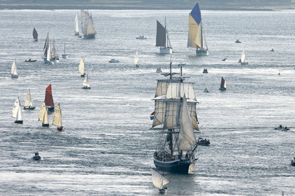 Semaine du Golfe 2015. Parade d'arrivée de la flotte.