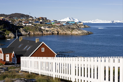 Schooner LA LOUISE sailing on west coast of Greenland.