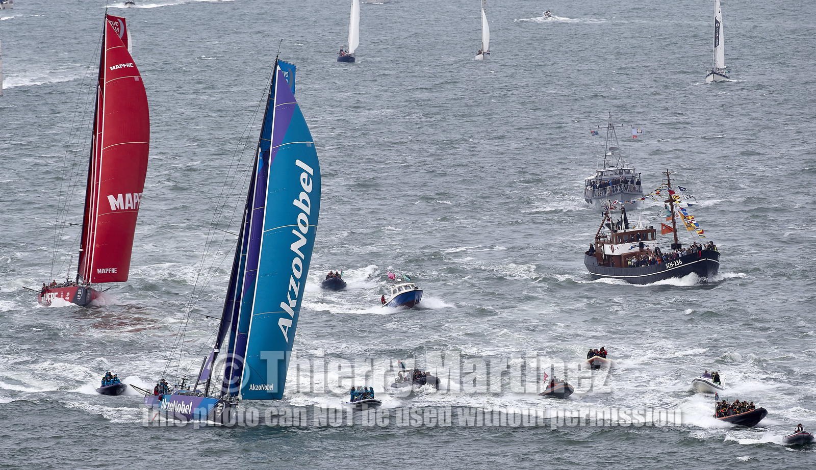 team AkzoNobel  in Volvo Ocean Race 2017-18.