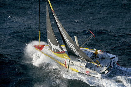 2014 BARCELONA WORLD RACE. Bernard Stamm (SUI) & Jean Le Cam (FRA) on CHEMINEES POUJOULAT