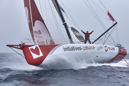 16_40291  ©Th.Martinez Sea&Co.  ILE DE GROIX - - FRANCE. 3 Août 2016. .Tanguy De Lamotte (FRA), a bord de l'IMOCA Initiatives-Coeur au large de l'Ile de Groix (FRA) en préparation du Vendée Globe 2016-17.