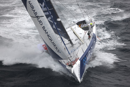 MIRABAUD  Monohull IMOCA 60, skipper Dominique Wavre (SUi)