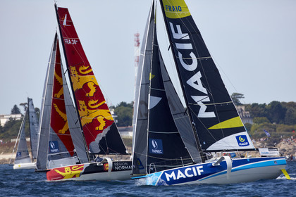 22_33074   © Thierry Martinez.PORT LA FORET, FRANCE. 28 Aout  2022.53éme édition de la Solitaire du Figaro.Départ de la 2éme étape , Port La Forêt   Royan (635NM).