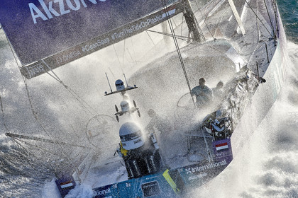 team AkzoNobel  in Volvo Ocean Race 2017-18.