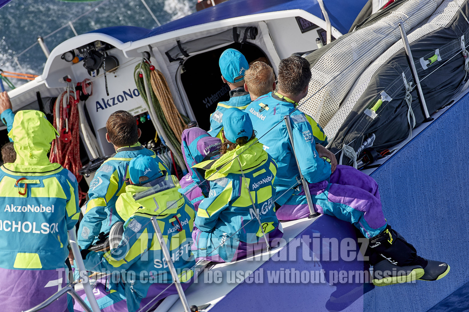 team AkzoNobel  in Volvo Ocean Race 2017-18.