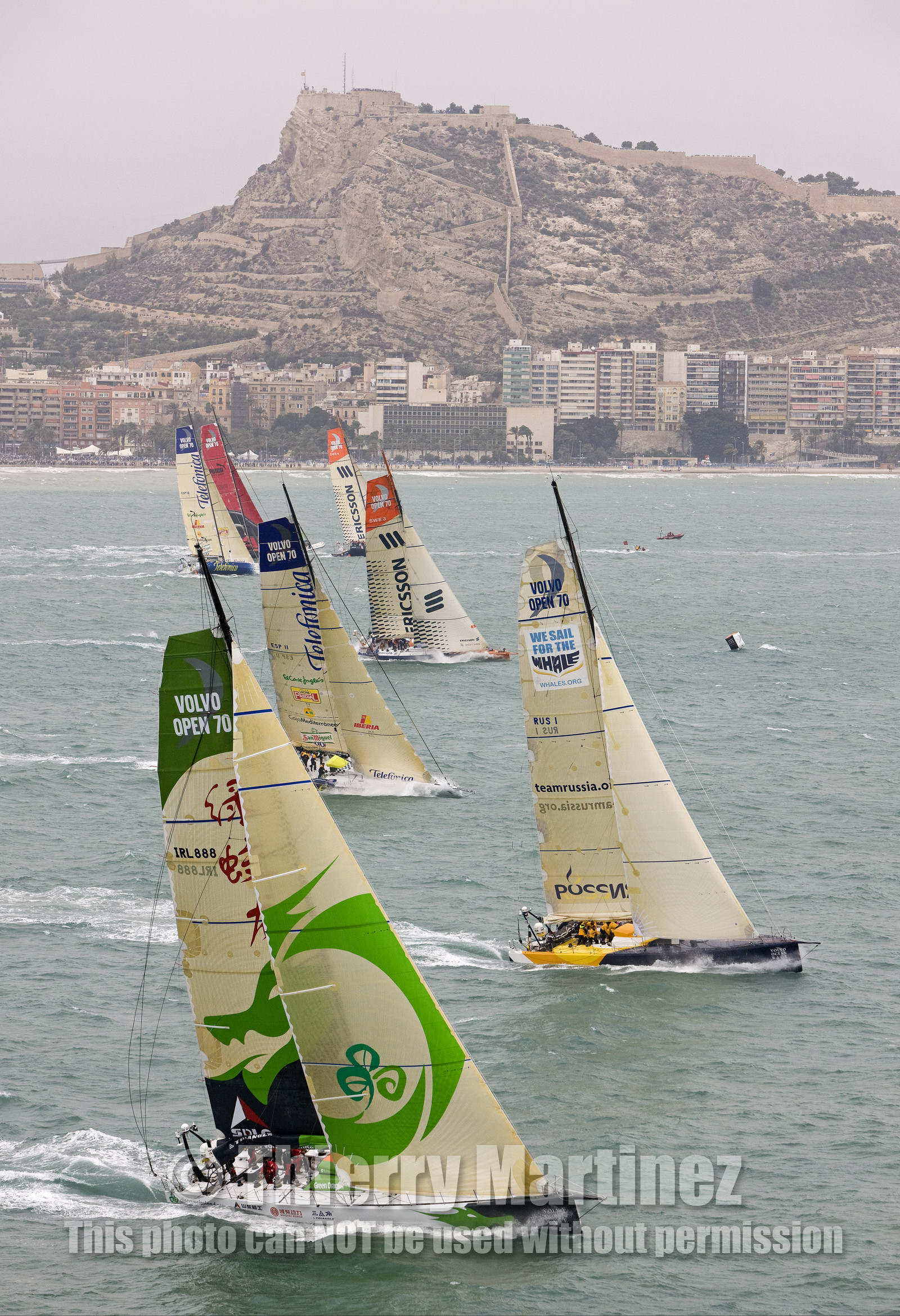 VOLVO OCEAN RACE - 2008 2009. Start Leg 1 (Alicante-ESP  Cape Town-RSA. 6500 NM).