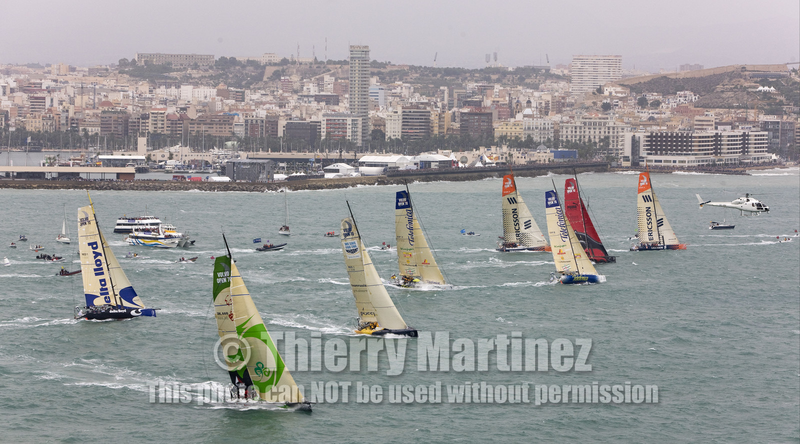 VOLVO OCEAN RACE - 2008 2009. Start Leg 1 (Alicante-ESP  Cape Town-RSA. 6500 NM).