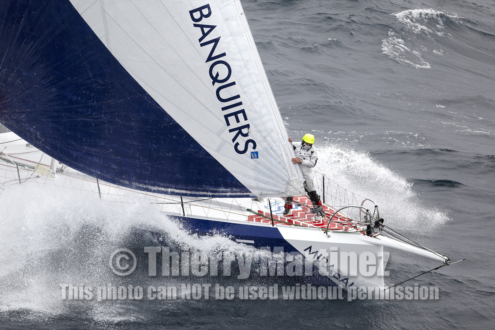 MIRABAUD  Monohull IMOCA 60, skipper Dominique Wavre (SUi)