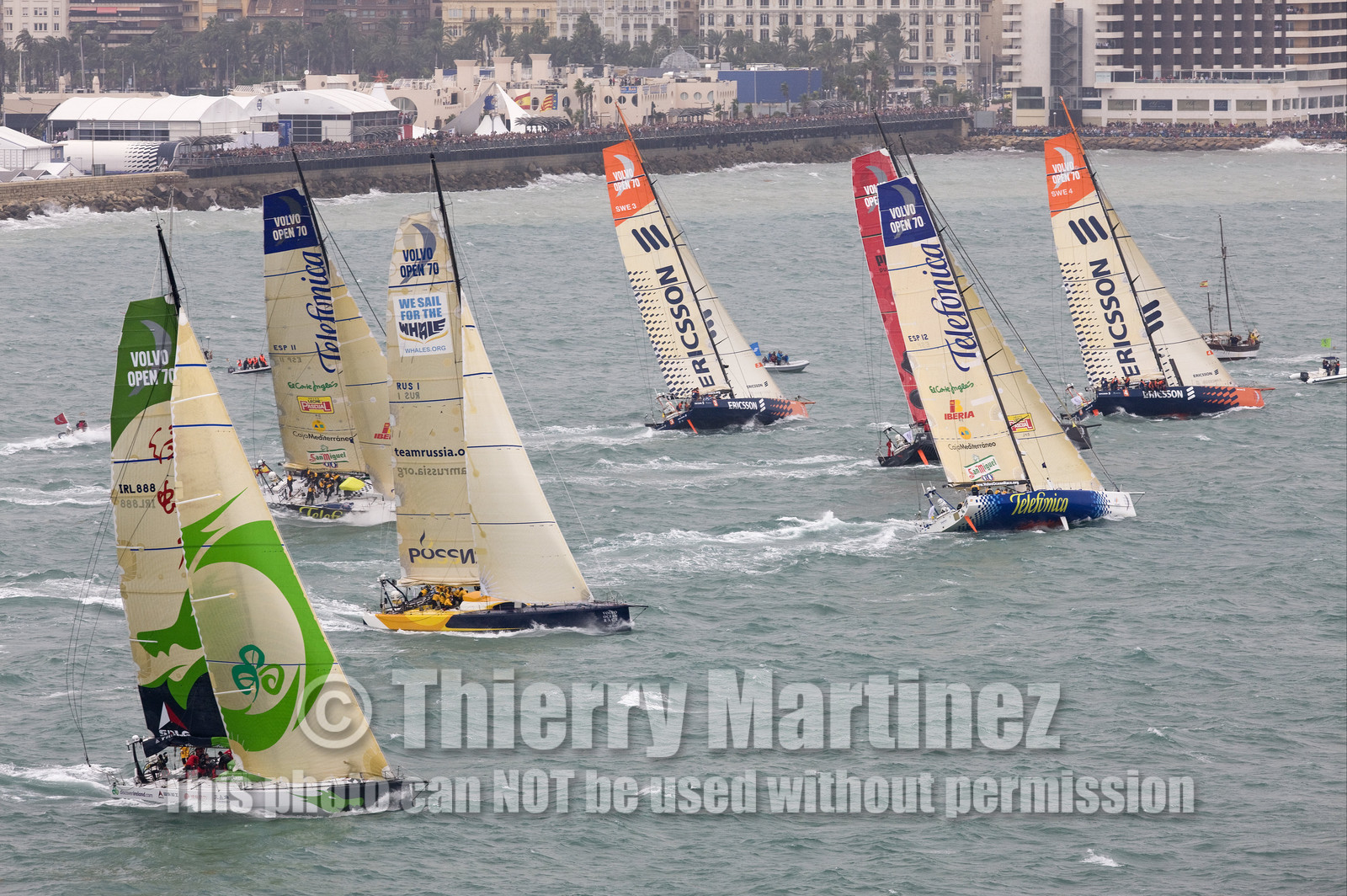 VOLVO OCEAN RACE - 2008 2009. Start Leg 1 (Alicante-ESP  Cape Town-RSA. 6500 NM).