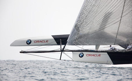 33rd  AMERICA'S CUP Valencia Spain, February 2010 - Defender:  ALINGHI (ALINGHI 5) vs Challenger : BMW Oracle Racing (USA 17)