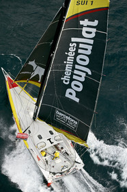 2014 BARCELONA WORLD RACE. Bernard Stamm (SUI) & Jean Le Cam (FRA) on CHEMINEES POUJOULAT